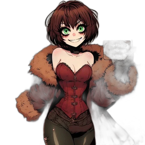 jacket, dress, mask, weapon transparent PNG cut-out