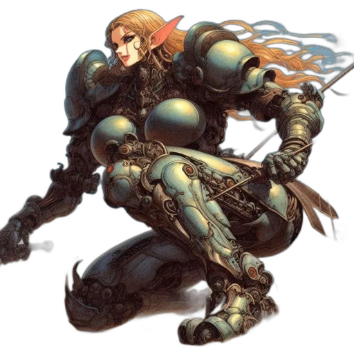 weapon, robot, sword, concept art transparent PNG cut-out