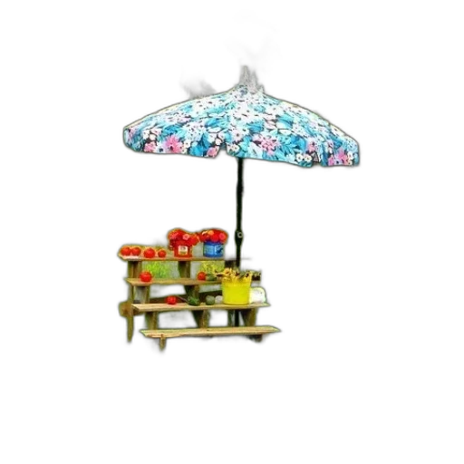 umbrella, furniture, jewelry, staff transparent PNG cut-out