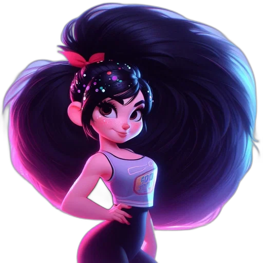 hair, staff, dress, concept art transparent PNG cut-out