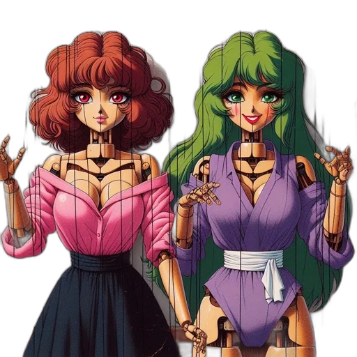 dress, concept art, pixel art, vaporwave transparent PNG cut-out