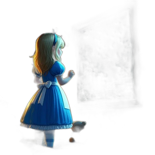 dress, robot, staff, bottle transparent PNG cut-out