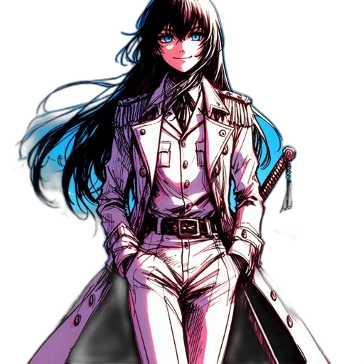staff, sword, weapon, jacket transparent PNG cut-out