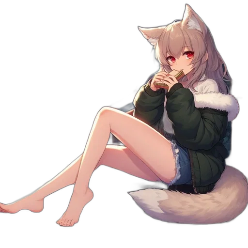jacket, creature, animal, staff transparent PNG cut-out