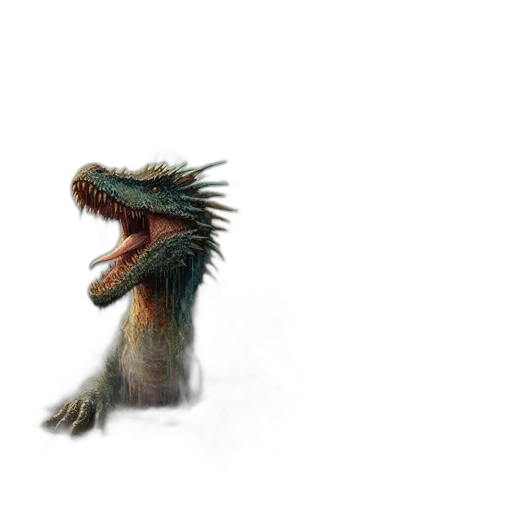 creature, dragon, animal, hair transparent PNG cut-out