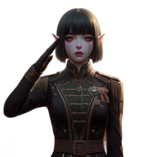 staff, jacket, robot, face transparent PNG cut-out