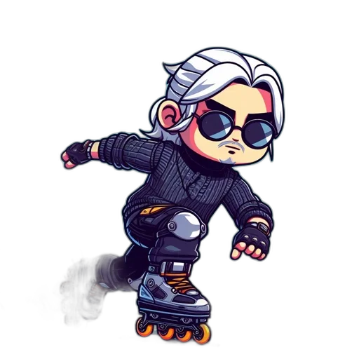 cyberpunk, concept art, cartoon, comic book art transparent PNG cut-out