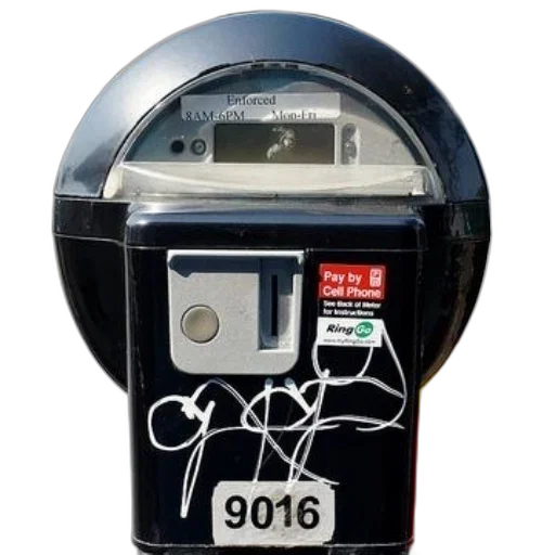 robot, black, parking, meter transparent PNG cut-out