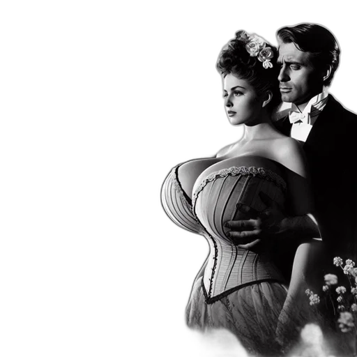 dress, photorealistic, fire, couple transparent PNG cut-out