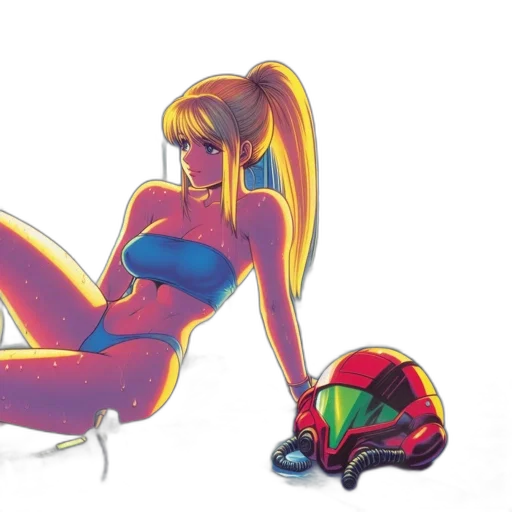 robot, concept art, cyberpunk, anime transparent PNG cut-out