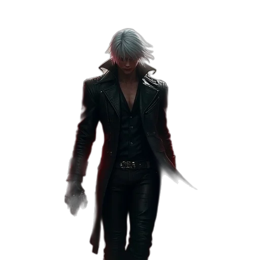 jacket, staff, mask, weapon transparent PNG cut-out