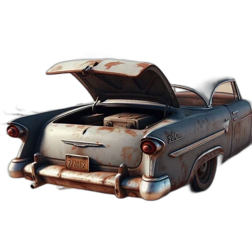 car, weapon, concept art, 3d render transparent PNG cut-out