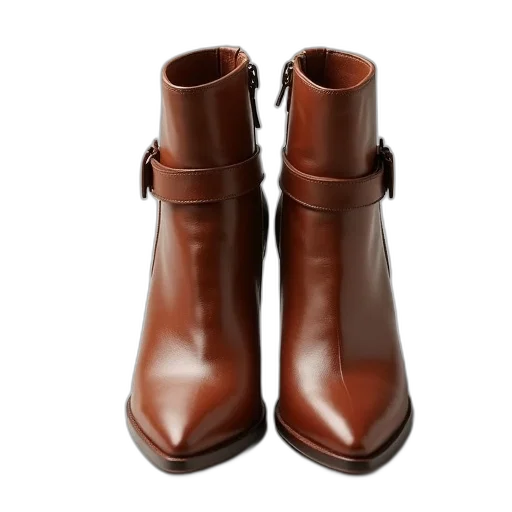 shoes, 3d render, photorealistic, earth tones transparent PNG cut-out