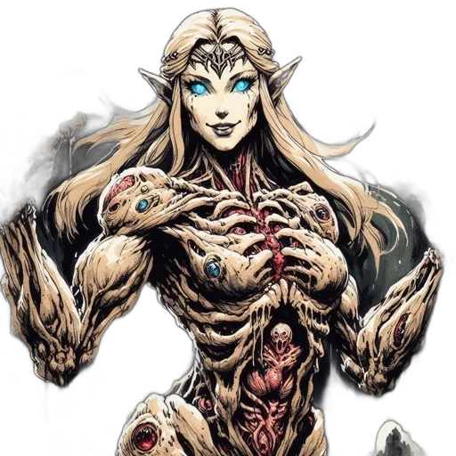 jewelry, creature, comic book art, concept art transparent PNG cut-out