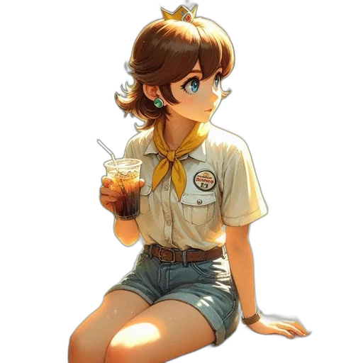 staff, dress, food, face transparent PNG cut-out