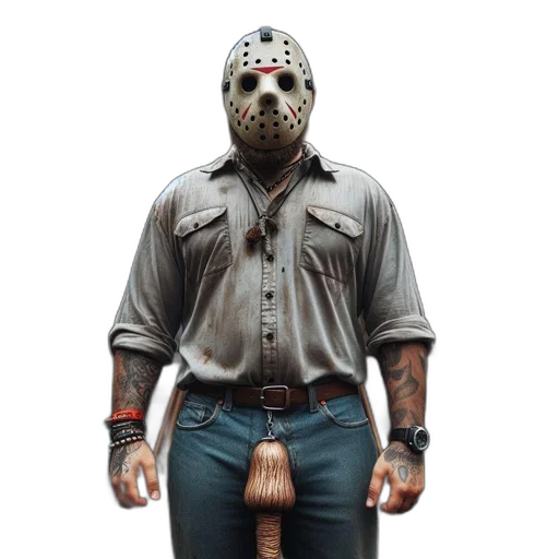 mask, animal, concept art, 3d render transparent PNG cut-out