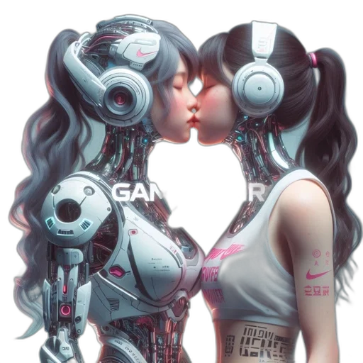 robot, cyberpunk, concept art, comic book art transparent PNG cut-out