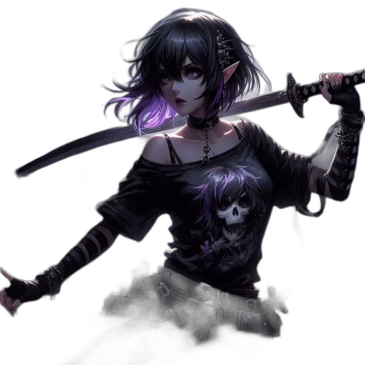 sword, weapon, staff, fantasy art transparent PNG cut-out