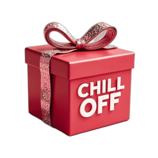 3d render, gift, box, logo transparent PNG cut-out