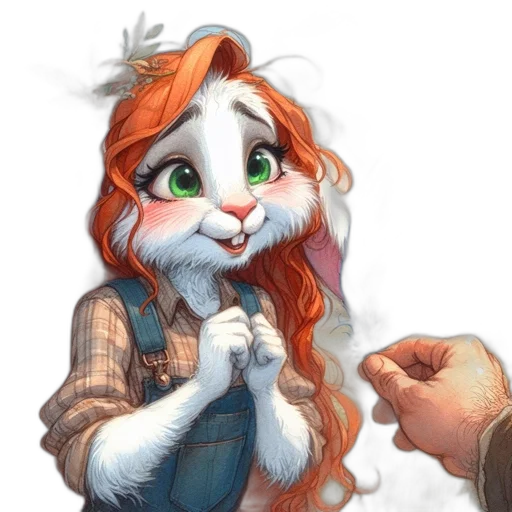 staff, animal, face, fantasy art transparent PNG cut-out