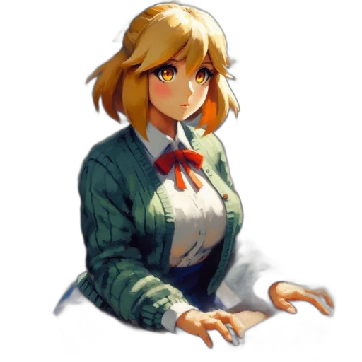 staff, jacket, dress, face transparent PNG cut-out