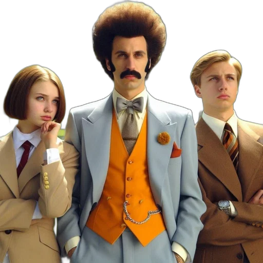 staff, jacket, hair, concept art transparent PNG cut-out