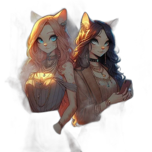 concept art, fantasy art, anime, pixel art transparent PNG cut-out