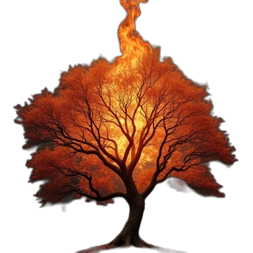 tree, dragon, crown, hair transparent PNG cut-out
