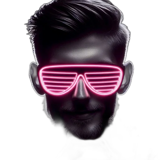 mask, face, hair, jacket transparent PNG cut-out