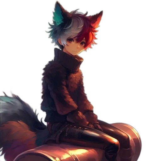 staff, jacket, animal, creature transparent PNG cut-out