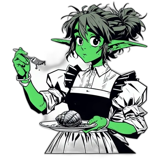 food, staff, dragon, dress transparent PNG cut-out