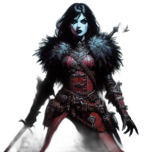 fantasy art, concept art, comic book art, photorealistic transparent PNG cut-out