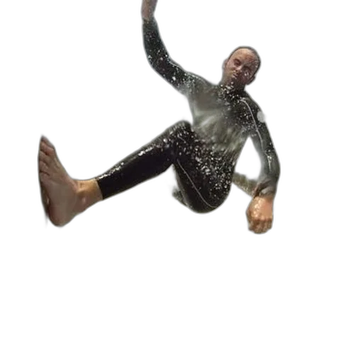 robot, creature, staff, jacket transparent PNG cut-out