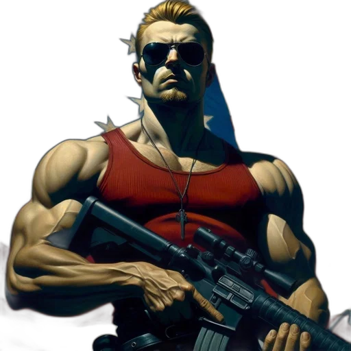 weapon, comic book art, concept art, cyberpunk transparent PNG cut-out