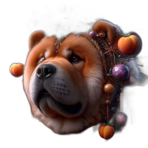 staff, crown, animal, face transparent PNG cut-out