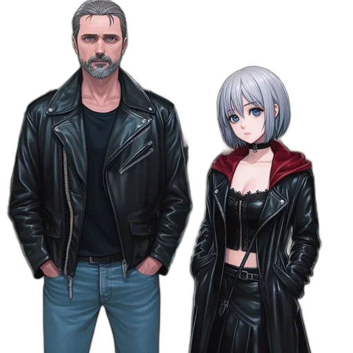 jacket, robot, weapon, dress transparent PNG cut-out