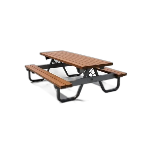 furniture, 3d render, wooden, picnic transparent PNG cut-out
