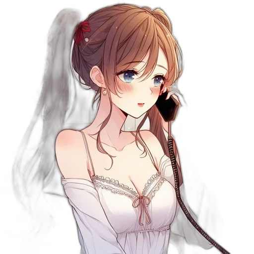 dress, face, staff, crown transparent PNG cut-out