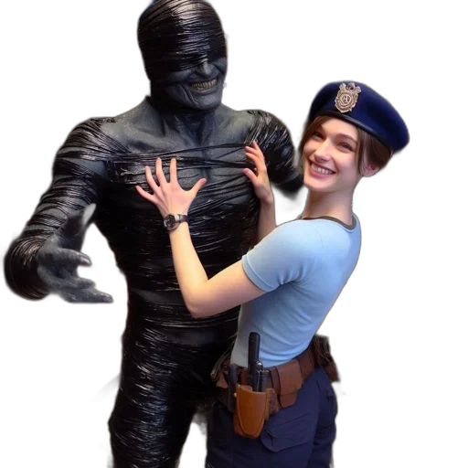 staff, robot, creature, face transparent PNG cut-out