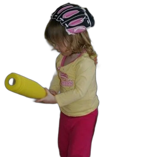 hat, staff, young, child transparent PNG cut-out