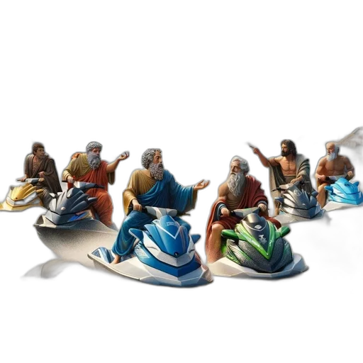 concept art, 3d render, fantasy art, six transparent PNG cut-out