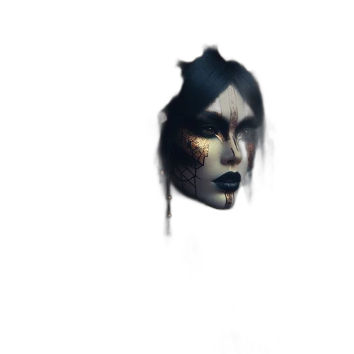 mask, face, creature, staff transparent PNG cut-out
