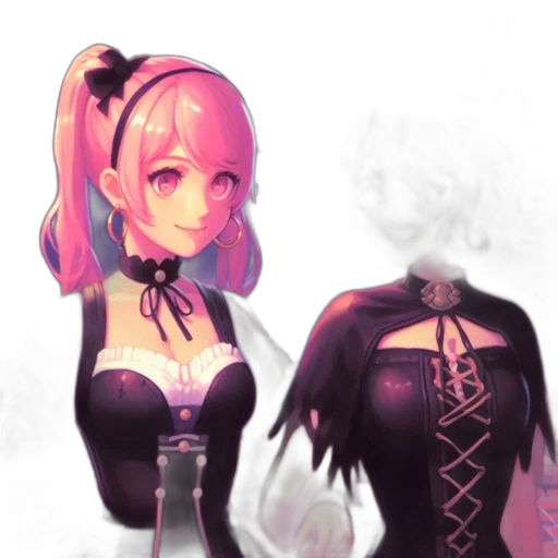 dress, staff, weapon, robot transparent PNG cut-out