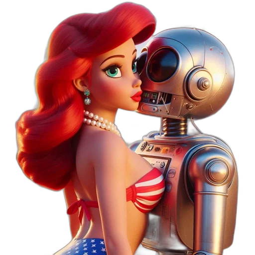 robot, comic book art, concept art, cartoon transparent PNG cut-out