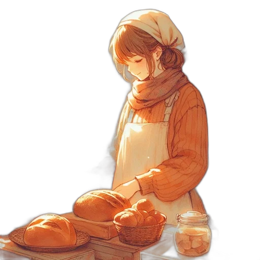 food, oil painting, watercolor, photorealistic transparent PNG cut-out
