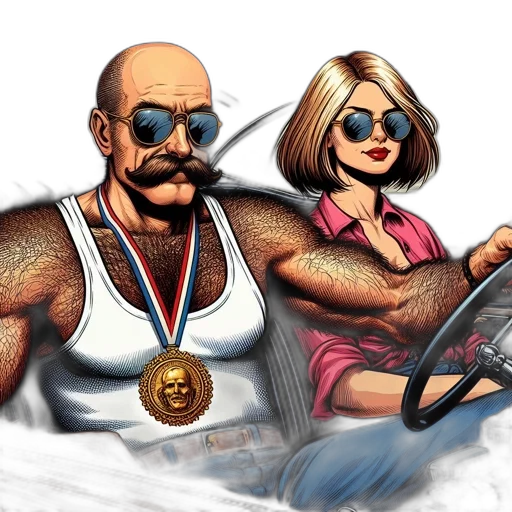comic book art, concept art, cartoon, pixel art transparent PNG cut-out