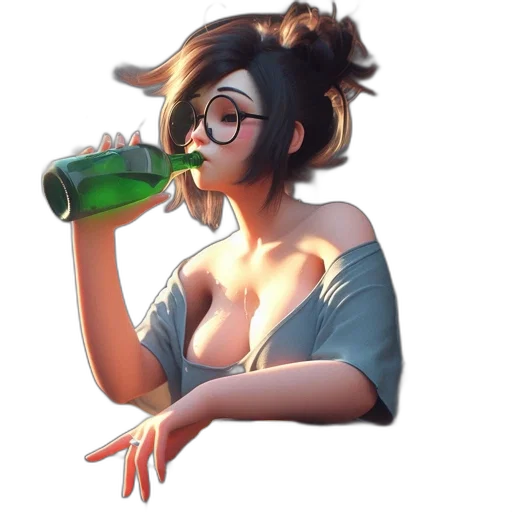 bottle, dress, weapon, staff transparent PNG cut-out
