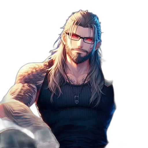 hair, weapon, concept art, cyberpunk transparent PNG cut-out