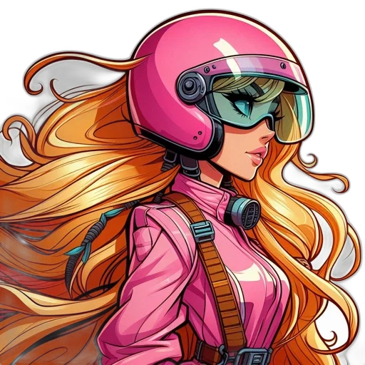 jacket, hair, comic book art, anime transparent PNG cut-out