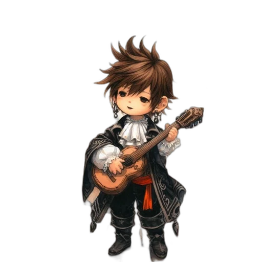 jacket, weapon, staff, pixel art transparent PNG cut-out